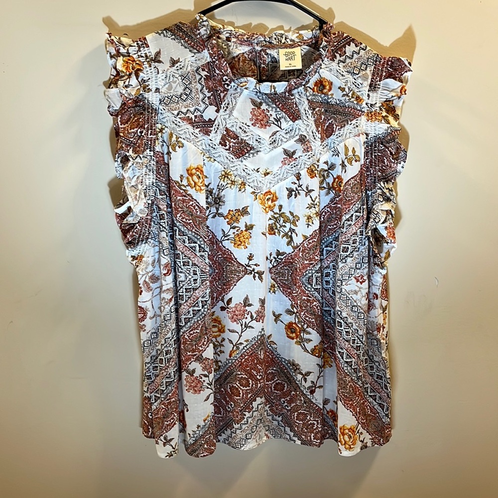 Fun pattern tank top